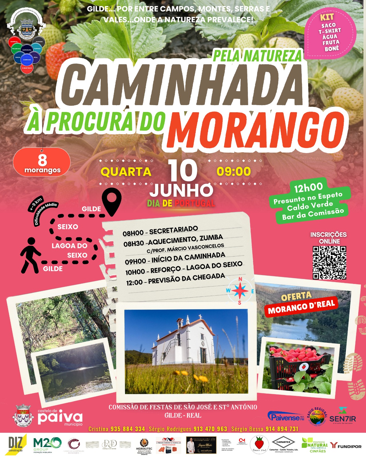 Cartaz Caminhada pela Natureza – À Procura do Morango